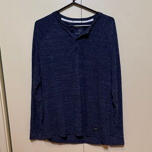 Express Heathered Blue Stretch Shirt